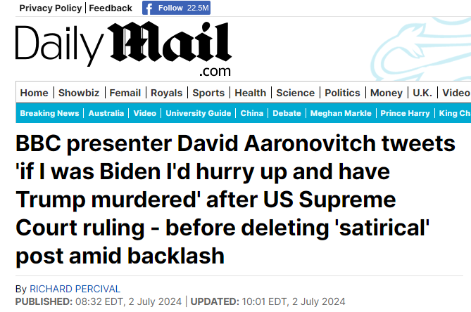 7 4 24 BBC_presenter_David_Aaronovitch_tweets_if_I_was_Biden_I_d_hurry_up_and_have_Tru
