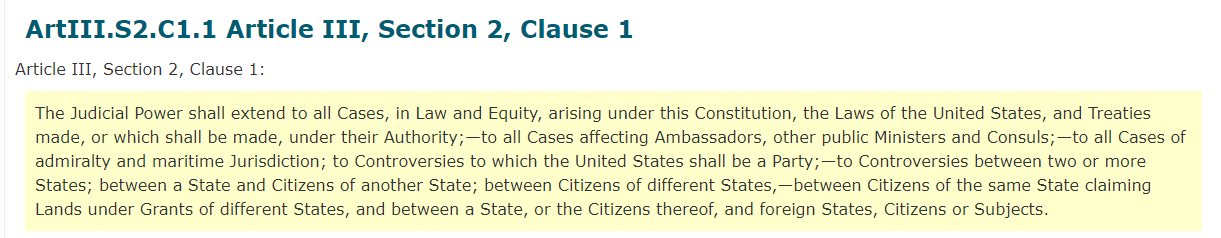 Article_III_Section_2_Clause_1_Historical_Background_U.S._Constitution_Anno