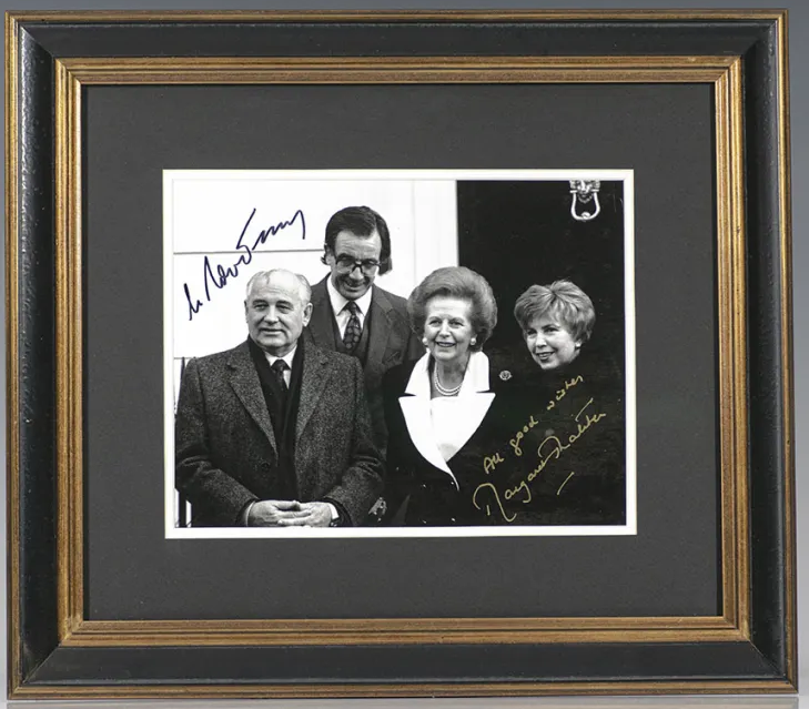 Mikhail Gorbachev and Maagie Thatcher Mikhail Gorbachev and Maagie Thatcher