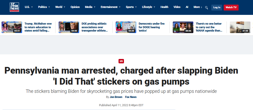 Biden I Did That _Pennsylvania_man_arrested_charged_after_slapping_Biden_I_Did_That_stickers_on