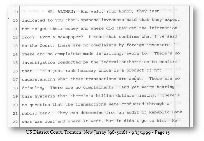 Trenton no Defaults 9 13 1999 Trenton no Defaults 9 13 1999