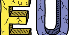 European,Union,Damaged,Eu,Letters,(vector)