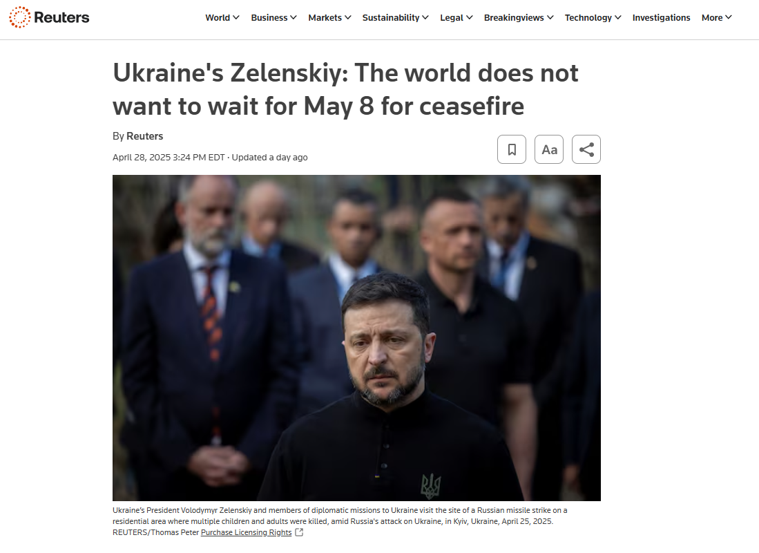 Zelensky's address