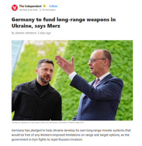 Germany_to_fund_long_range_weapons_in_Ukraine_says_Merz 5 31 25