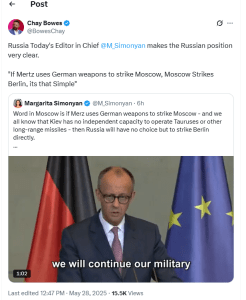Russia Threaten Germany