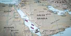 The,Red,Sea,Region,With,Cargo,And,Pirate,Ships.,Suitable
