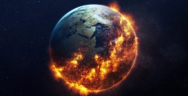 Global,Catasrtophe,Concept,Illustration.,This,Image,Elements,Furnished,By,Nasa