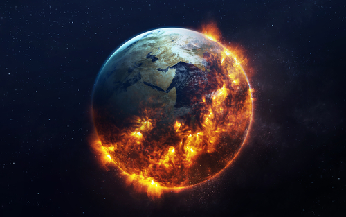 Global,Catasrtophe,Concept,Illustration.,This,Image,Elements,Furnished,By,Nasa