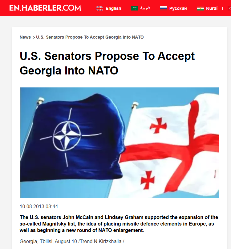 Georgia_McCain Grachm Propose_To_join NATO