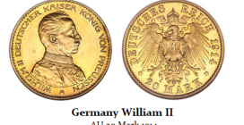 1914 William II AU 20 Mark