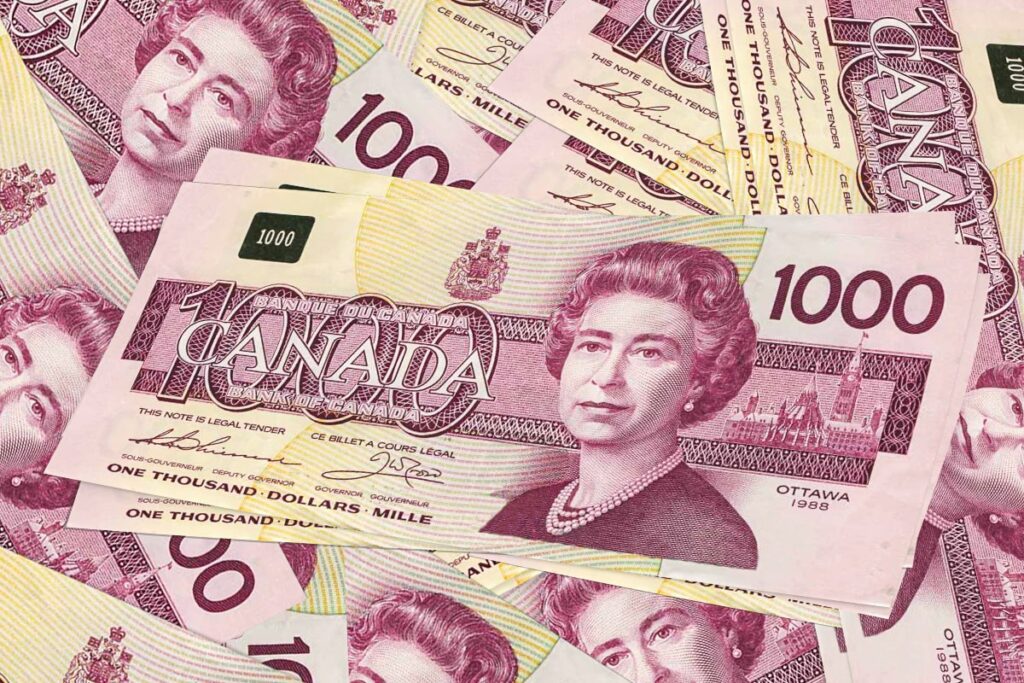 Canadian 1000 Dollar Bills