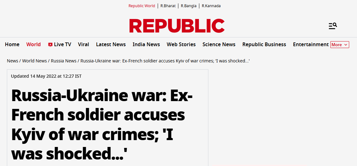 French Soldier Kiev War Crimes