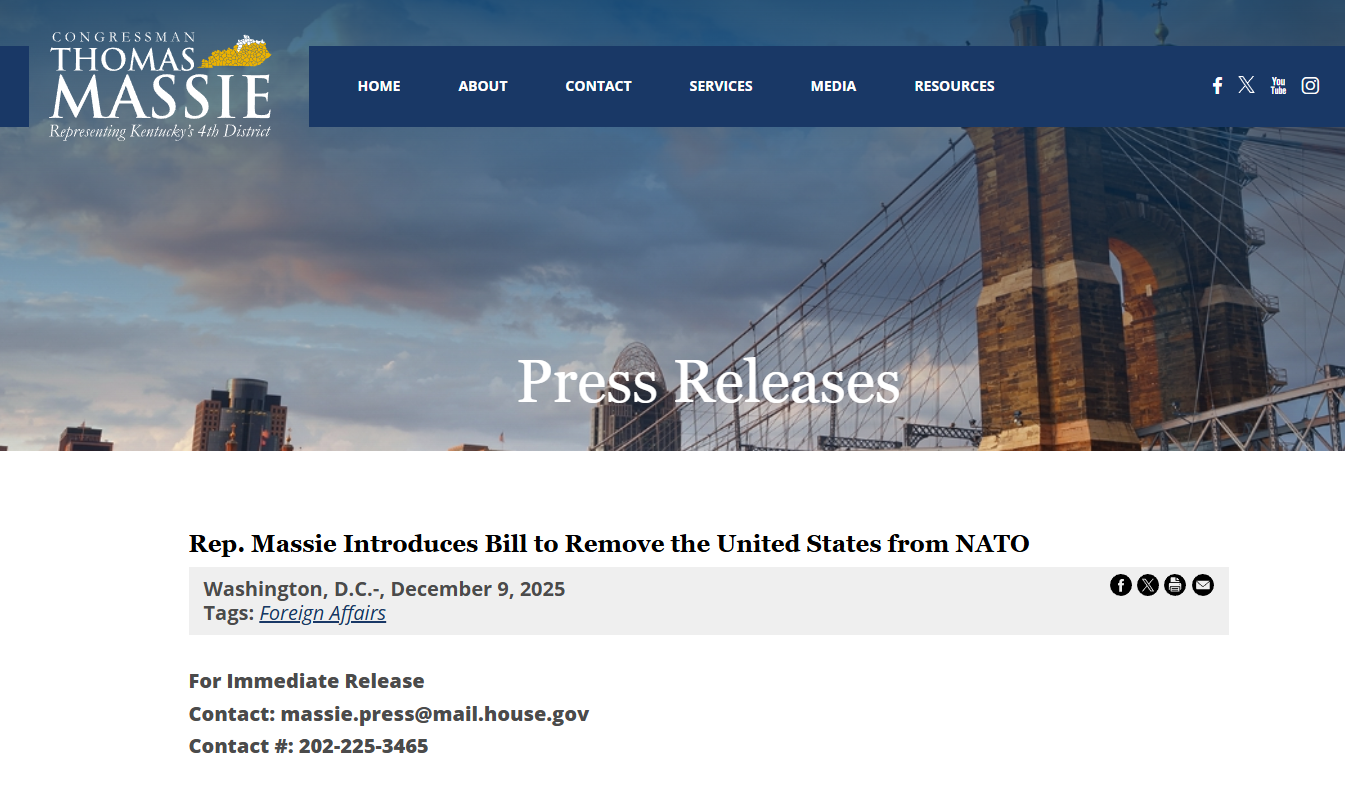 2025_12_12_11_03_04_Rep._Massie_Introduces_Bill_to_Remove_the_United_States_from_NATO_U.S._Represe 2025_12_12_11_03_04_Rep._Massie_Introduces_Bill_to_Remove_the_United_States_from_NATO_U.S._Represe