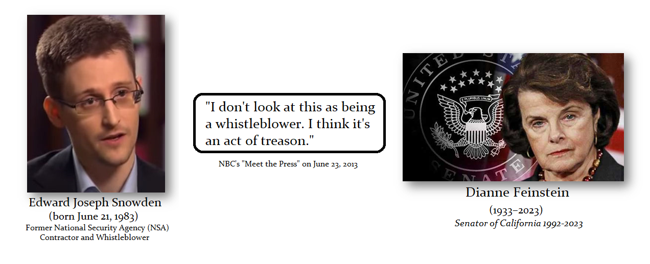 Feinstein on Snowden Feinstein on Snowden