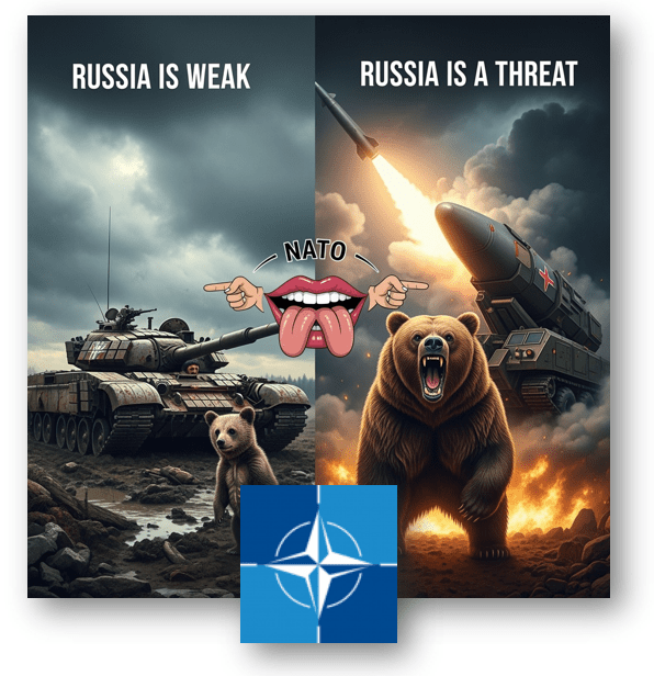 NATO Both Sides of Mouth