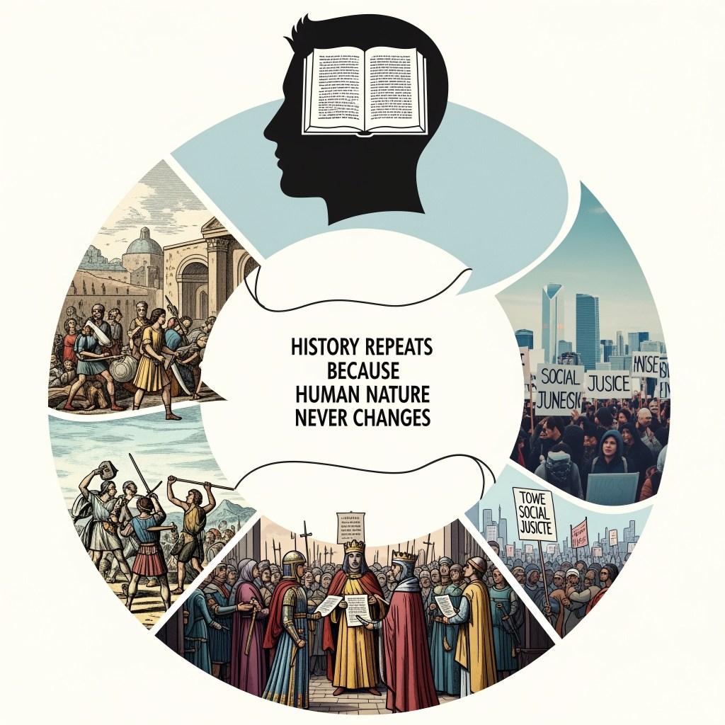 History,Repeats,Because,Human,Nature,Never,Changes