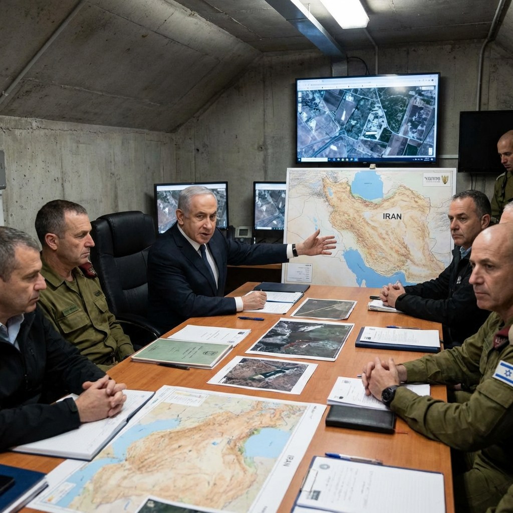 Netanyahu,In,His,Bunker,Plotting,War,With,Iran