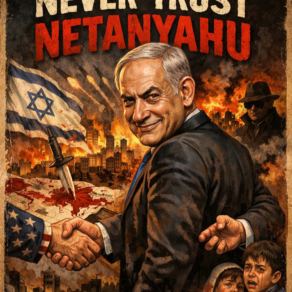 Never,Trust,Netanyahu