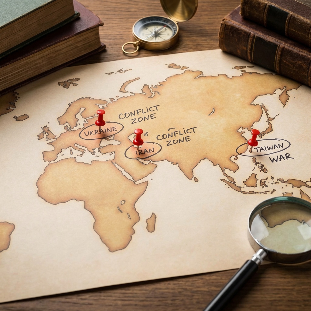 Create,A,Map,With,Wars,In,Iran,,Ukraine,,And,Taiwan