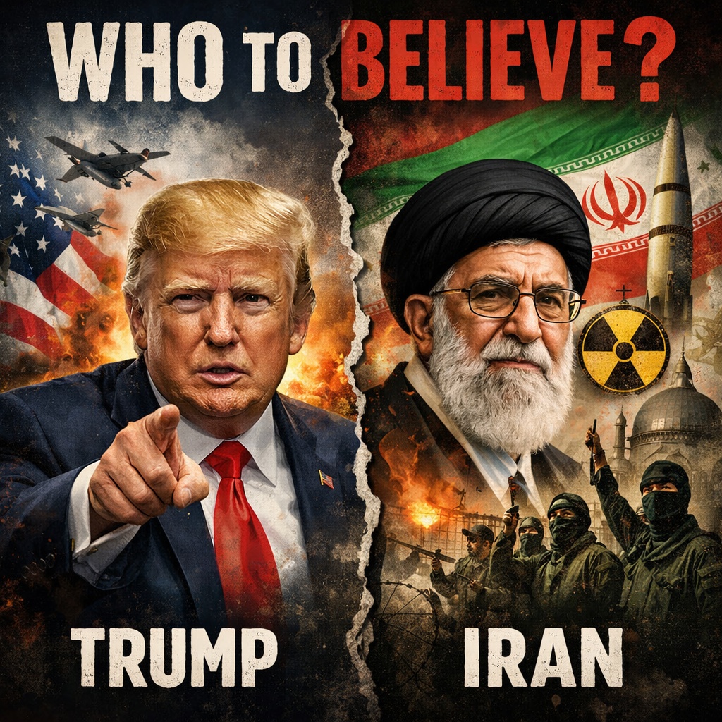 Who,To,Believe,Trump,Or,Iran
