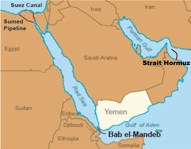 Bab_el_Mandeb_Strait Strait of Hormuz_map Bab_el_Mandeb_Strait Strait of Hormuz_map