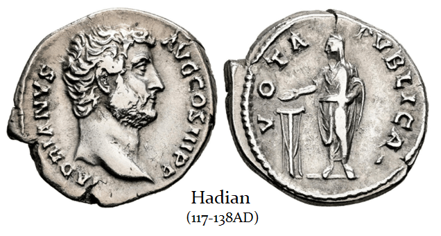 Hadrian Vote Denarius