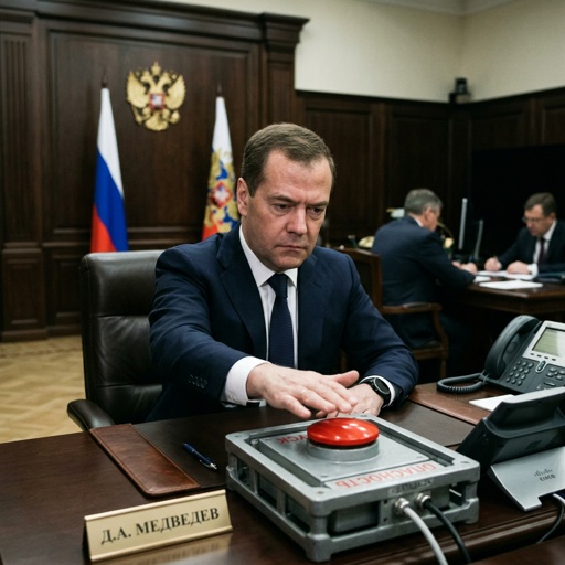 Dmitry,Medvedev,Considering,Pushing,The,Red,Button