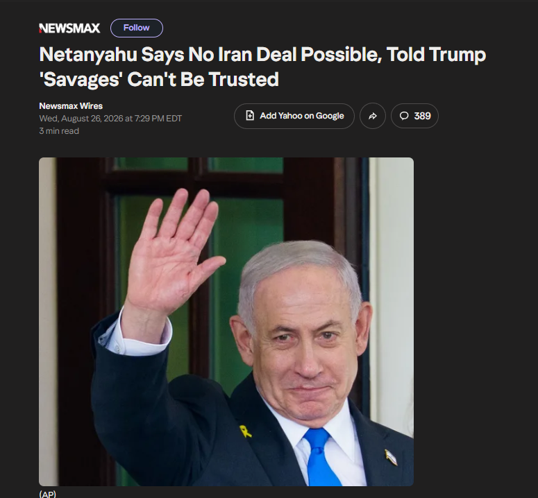 Netanyahu_Says_No_Iran_Deal_Possible_Told_Trump_Savages_Can_t_Be_Trusted Netanyahu_Says_No_Iran_Deal_Possible_Told_Trump_Savages_Can_t_Be_Trusted
