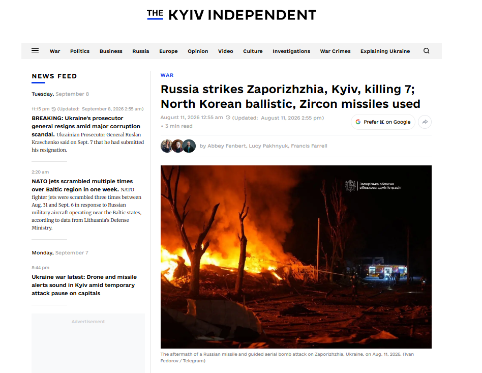 2026_09_07_21_02_57_Russia_strikes_Zaporizhzhia_Kyiv_killing_7_North_Korean_ballistic_Zircon_mis