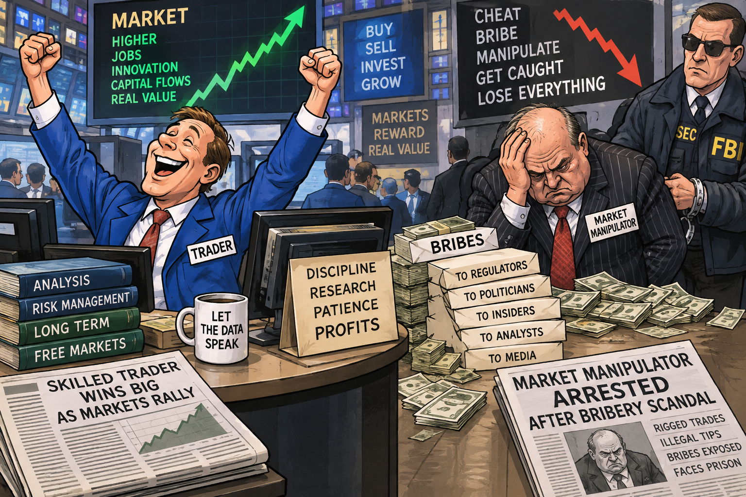Trader vs Manipulator Trader vs Manipulator