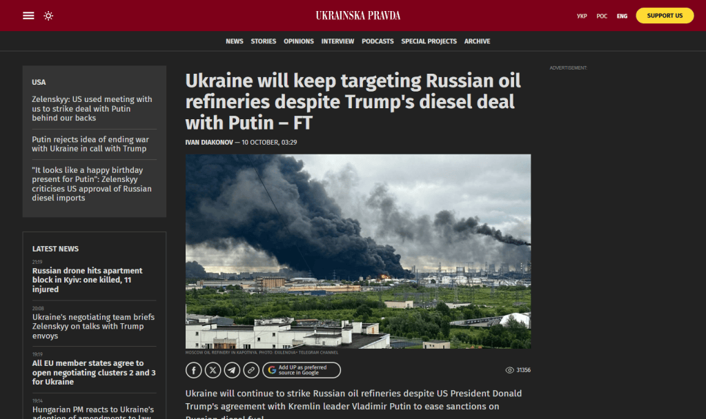 2026_10_12_14_27_32_Ukraine_to_maintain_drone_strikes_on_Russian_oil_refineries_despite_Trump_Putin_ 2026_10_12_14_27_32_Ukraine_to_maintain_drone_strikes_on_Russian_oil_refineries_despite_Trump_Putin_