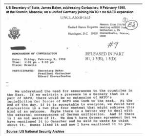 Baker on NATO 1990 Baker on NATO 1990