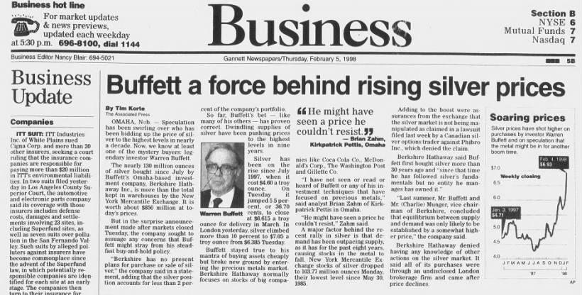 Buffet Buys Silver
