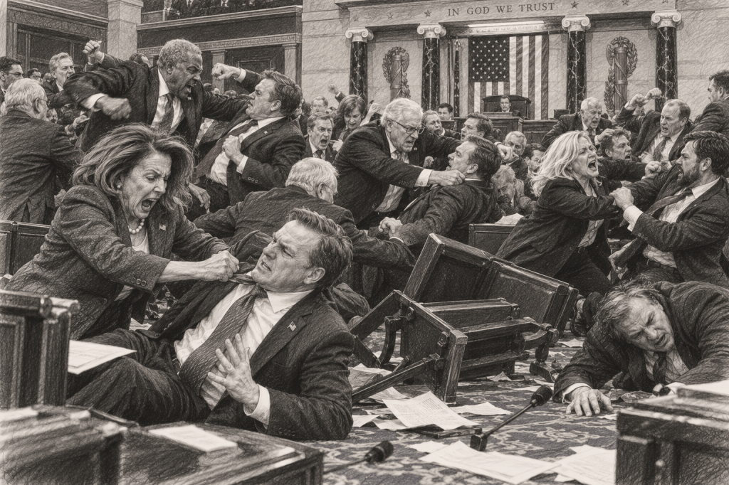 Capitol Chamber Chaos in Graphite Capitol Chamber Chaos in Graphite