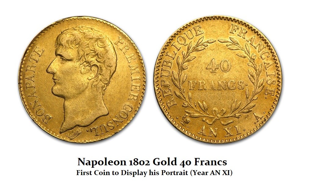 Napoleon 1802 40 francs gold
