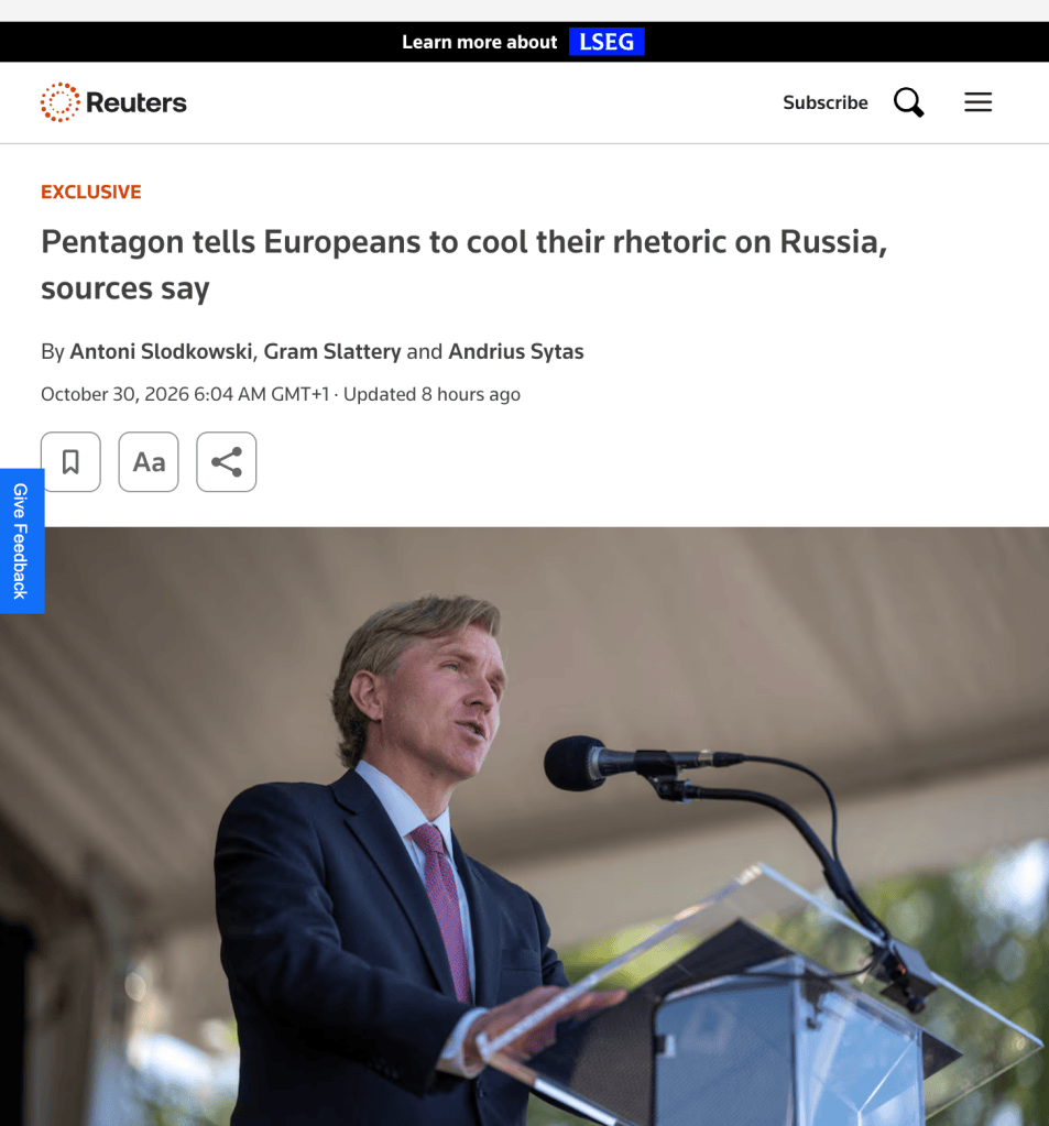Pentagon Tells NATO Cool it Pentagon Tells NATO Cool it