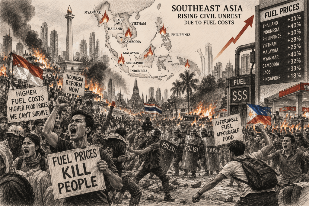 Southeast Asia Fuel Protest Uprising Southeast Asia Fuel Protest Uprising