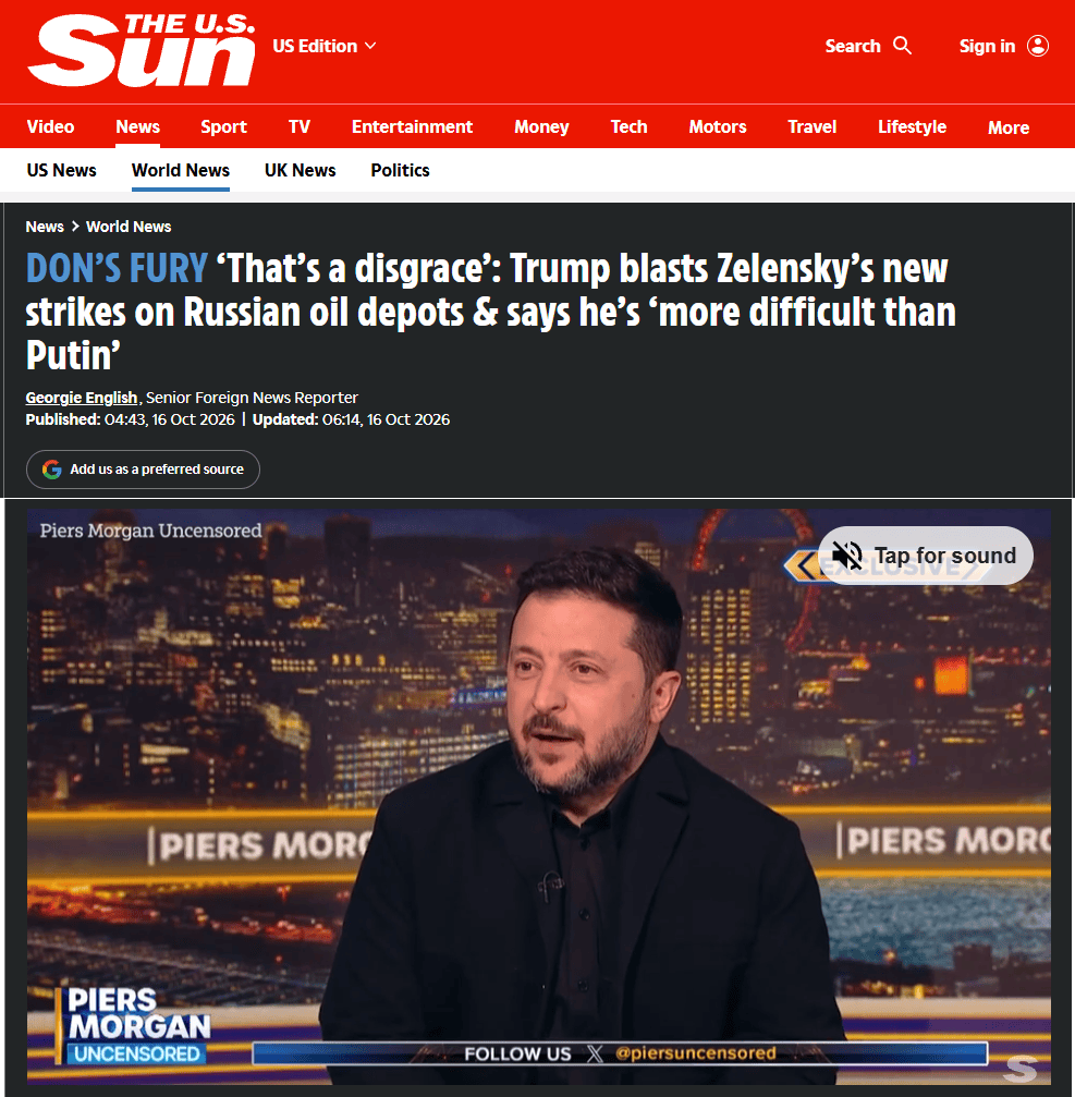 Sun Trump is Disgrace
