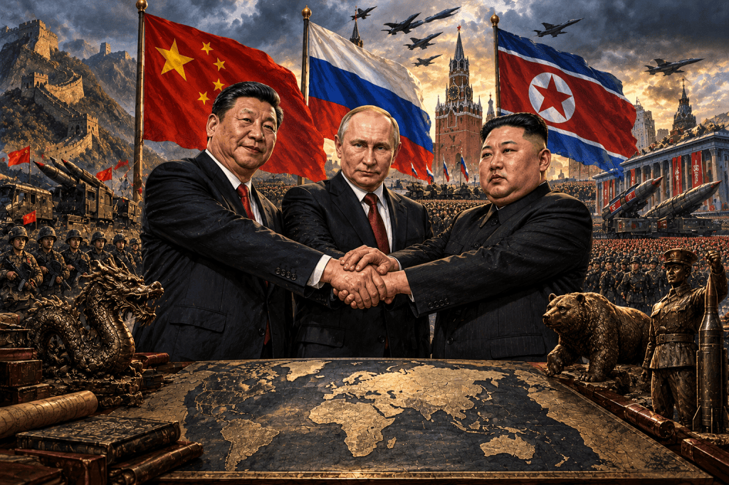 Triumphant Alliance Over World Map Triumphant Alliance Over World Map