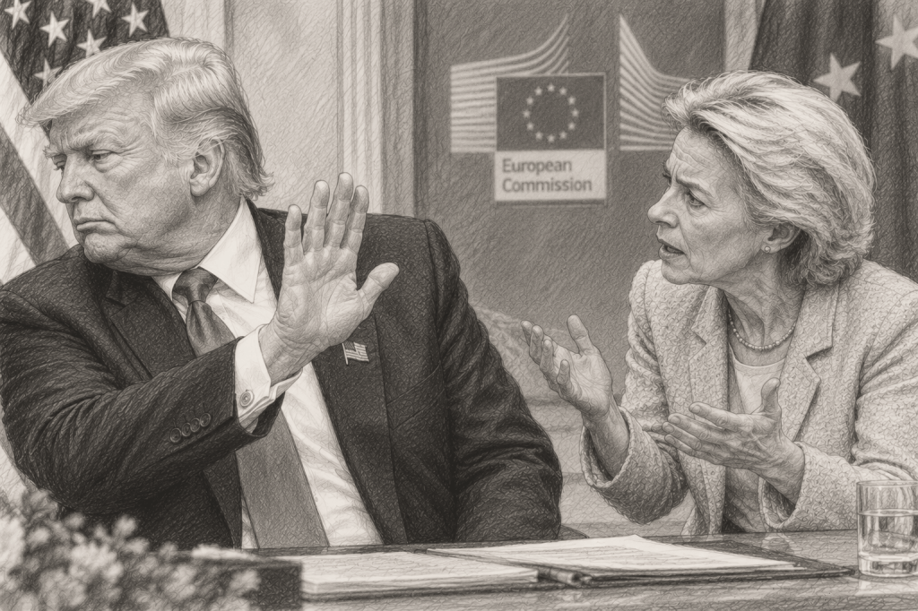 Trump and von der Leyen in Debate