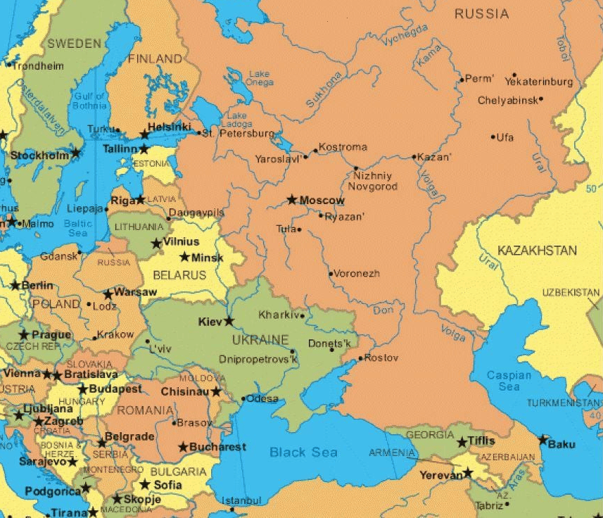 Ukraine vs Russia Map Ukraine vs Russia Map